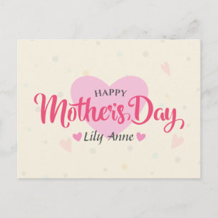 Personalized Custom Mother's Day   Postcard