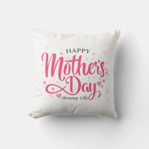 Personalized Custom Mother's Day   Throw Pillow