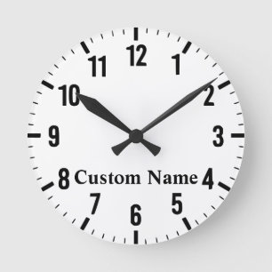 Personalized Custom Name Acrylic Wall Clock
