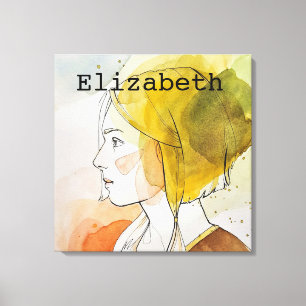 Personalized Custom name and image create your own Canvas Print