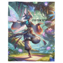 PERSONALIZED CUSTOM NAME ART BLANKET 