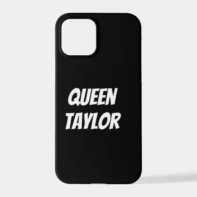 Personalized Custom Name Black iPhone Cases  (Back)