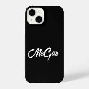 Personalized Custom Name black Monogram Cases. iPhone 14 Case