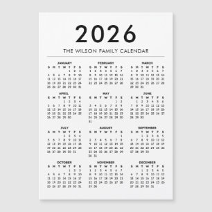 Personalized Custom Name Calendar 2027