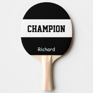 Personalized Custom Name Champion Ping Pong Paddle