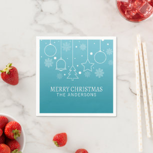 Personalized Custom Name Christmas Napkin