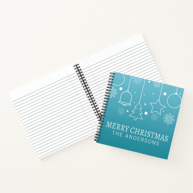 Personalized Custom Name Christmas | Notebook (Inside)