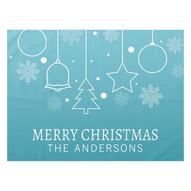 Personalized Custom Name Christmas | Tablecloth (Front (Horizontal))