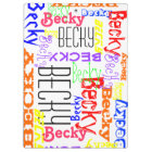 Personalized Custom Name Collage Colourful