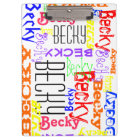 Personalized Custom Name Collage Colourful