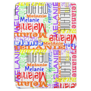 Personalized Custom Name Collage Colourful iPad Air Cover