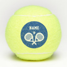 Personalized custom name crossed padel racket logo