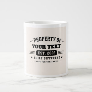 Personalized Custom Name Design – Minimal Modern T Large Coffee Mug