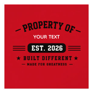 Personalized Custom Name Design – Minimal Modern T Photo Print
