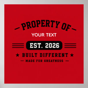Personalized Custom Name Design – Minimal Modern T Poster