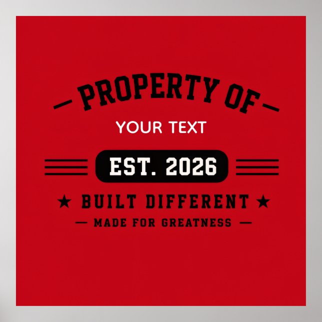 Personalized Custom Name Design – Minimal Modern T Poster (Front)