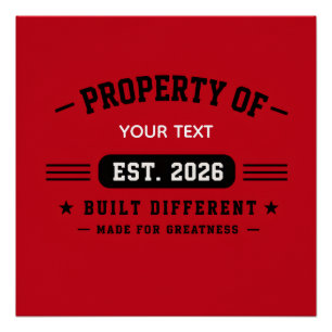 Personalized Custom Name Design – Minimal Modern T Poster