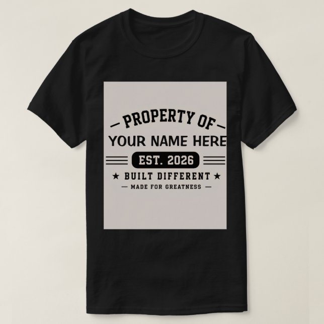 Personalized Custom Name Design – Minimal Modern T T-Shirt (Design Front)