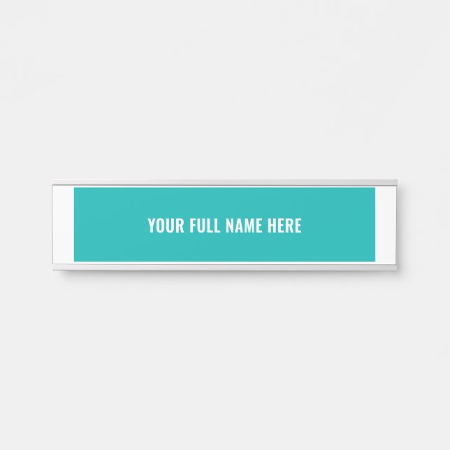 Personalized Custom Name Door Sign - Choose Colour (Front)