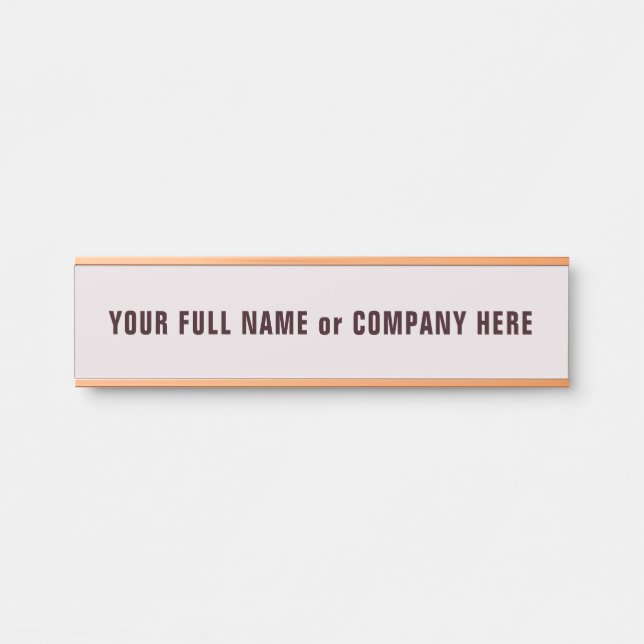 Personalized Custom Name Door Sign Example (Front)
