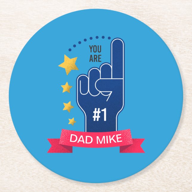 Personalized Custom Name Father's Day | Coaster (Front)