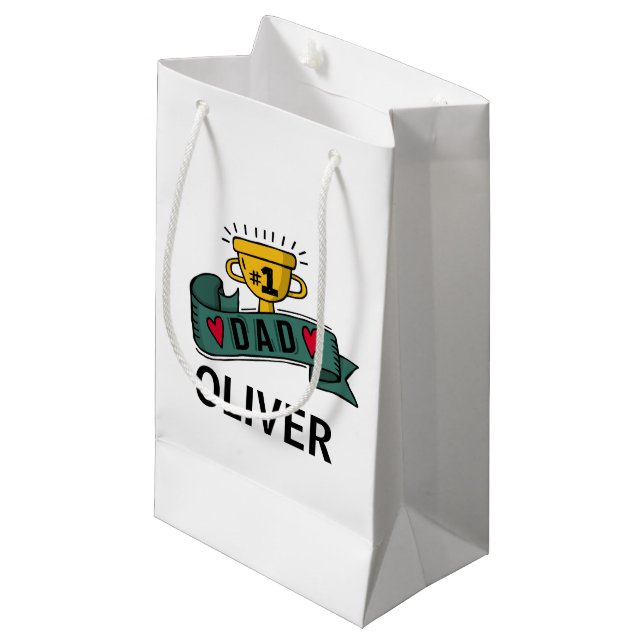 Personalized Custom Name Father's Day | Gift Bag (Front Angled)