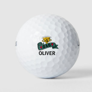 Personalized Custom Name Father's Day   Golf Balls