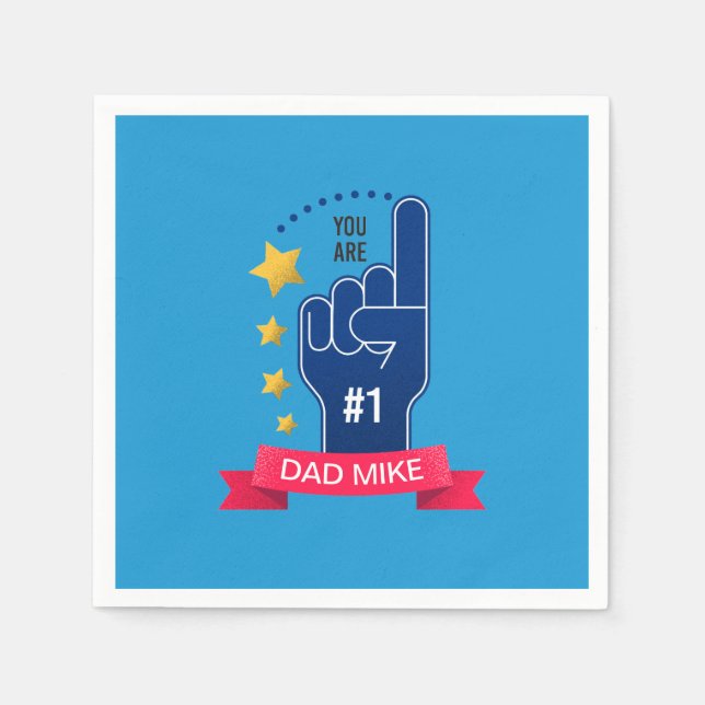 Personalized Custom Name Father's Day | Napkin (Front)