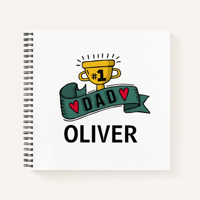 Personalized Custom Name Father's Day | Notebook (Front)