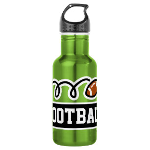 Personalized custom name football sports 532 ml water bottle