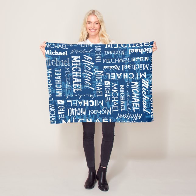 Personalized Custom Name for Michael Fleece Blanket (In Situ)