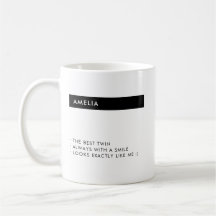 Personalized Custom Name Funny Cool Twin