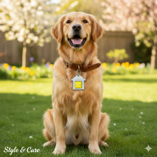 Personalized Custom Name House Shaped Pet Tag