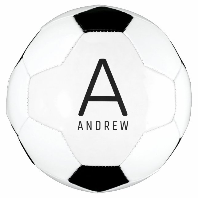 Personalized Custom Name Initial Soccer Ball (Front)