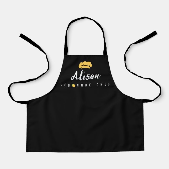 Personalized Custom Name Lemonade Chef Summer Kids Apron (Front)
