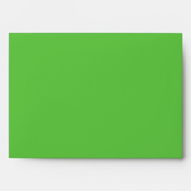 Personalized Custom Name Minimal Monogram Green  Envelope (Front)