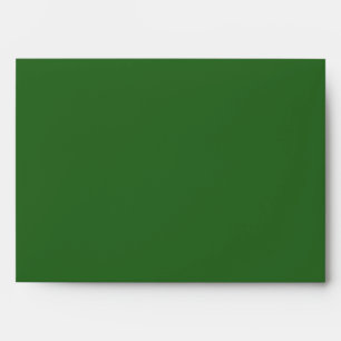 Personalized Custom Name Minimal Monogram Green Envelope