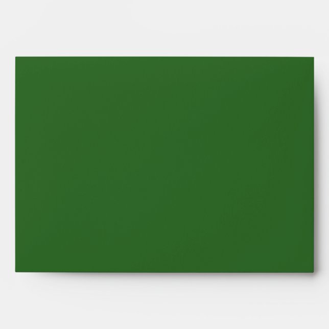 Personalized Custom Name Minimal Wedding Green. Envelope (Front)