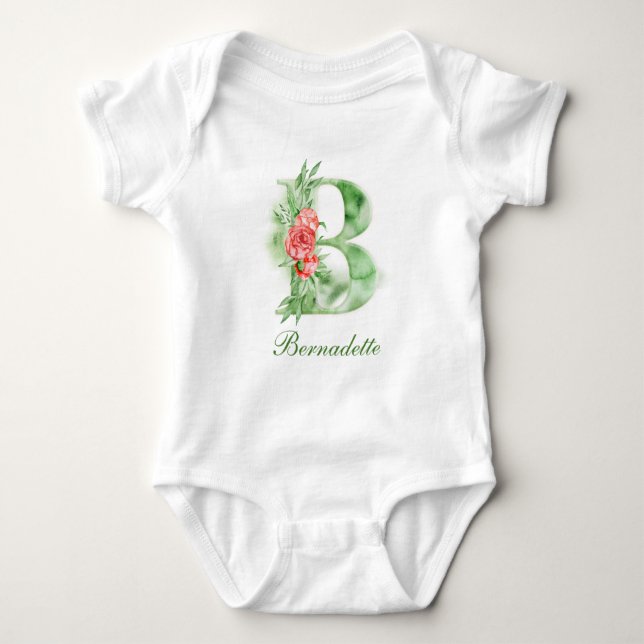 Personalized Custom Name Monogram | Bodysuit (Front)