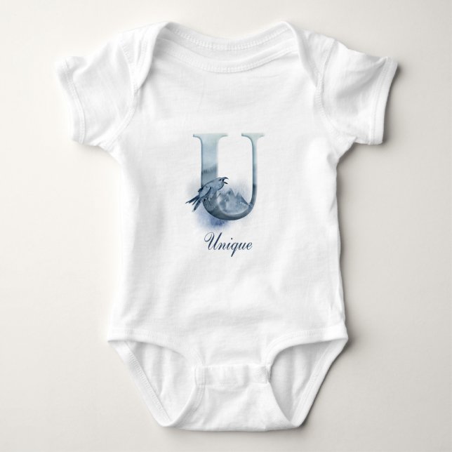 Personalized Custom Name Monogram | Bodysuit (Front)