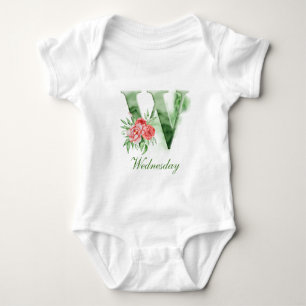 Personalized Custom Name Monogram   Bodysuit