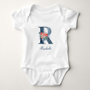 Personalized Custom Name Monogram   Bodysuit
