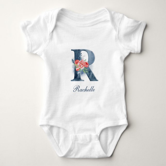Personalized Custom Name Monogram | Bodysuit (Front)