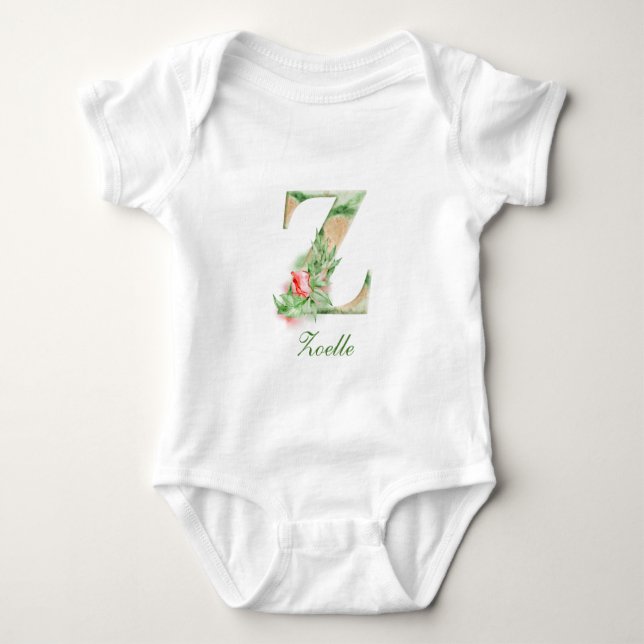 Personalized Custom Name Monogram | Bodysuit (Front)