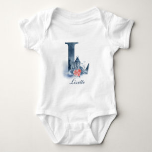 Personalized Custom Name Monogram   Bodysuit