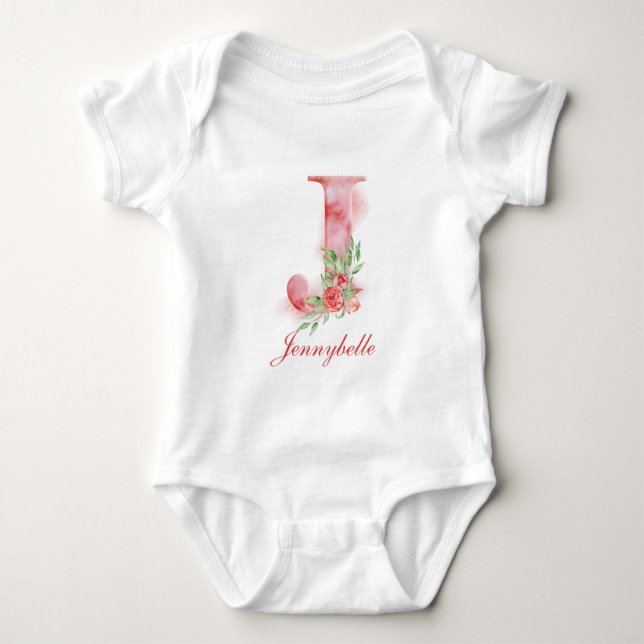 Personalized Custom Name Monogram | Bodysuit (Front)