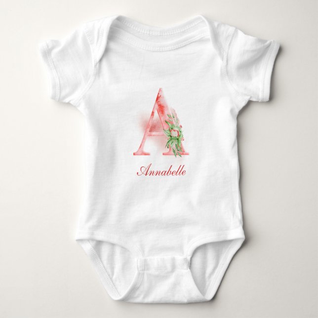 Personalized Custom Name Monogram | Bodysuit (Front)
