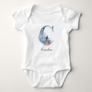 Personalized Custom Name Monogram   Bodysuit