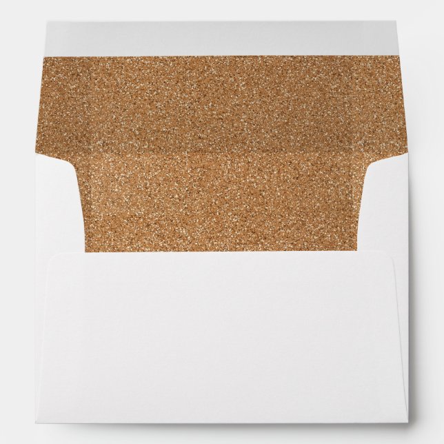 Personalized Custom Name Monogram Wedding white. Envelope (Back (Bottom))