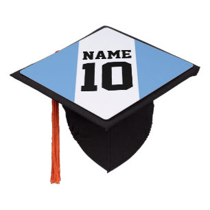 Personalized custom name number and photo image graduation cap topper
